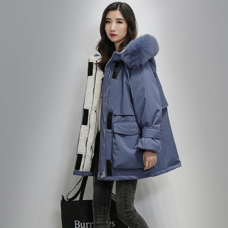 Veste d’hiver femme mi-long – Coupe ample et confort en coton