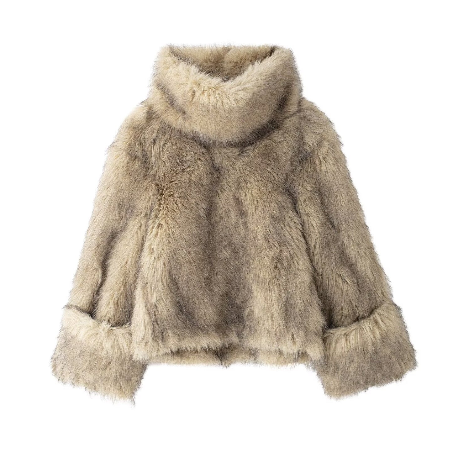 Manteau en fausse fourrure oversize pour femme – Élégance & douceur