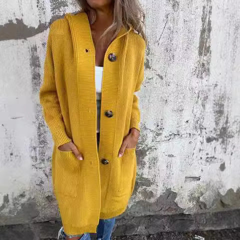 Manteaux en maille mi-longue femme
