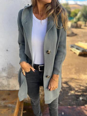 Manteaux en maille mi-longue femme